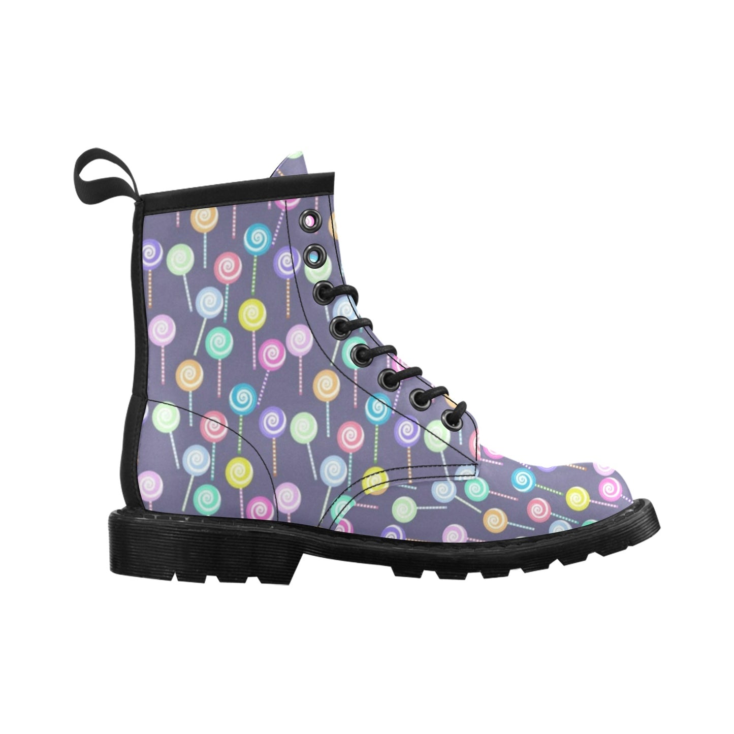 Lollipop Pattern Print Design LL03 Women's Boots