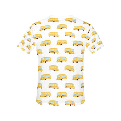 School Bus Print Design LKS306 Women's  T-shirt