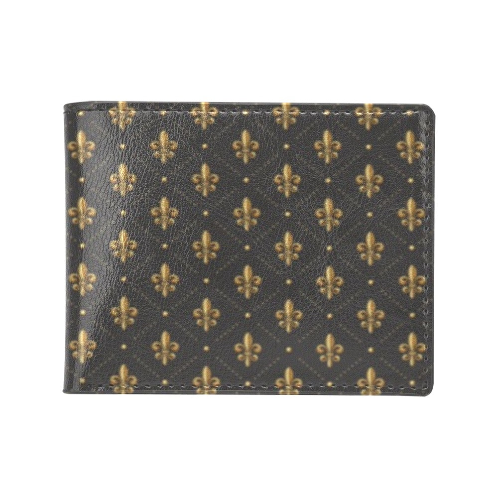 Fleur De Lis Print Design LKS402 Men's ID Card Wallet