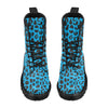 Cheetah Blue Print Pattern Women's Boots