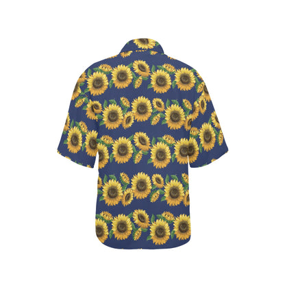 Sunflower Print Design LKS307 Women's Hawaiian Shirt