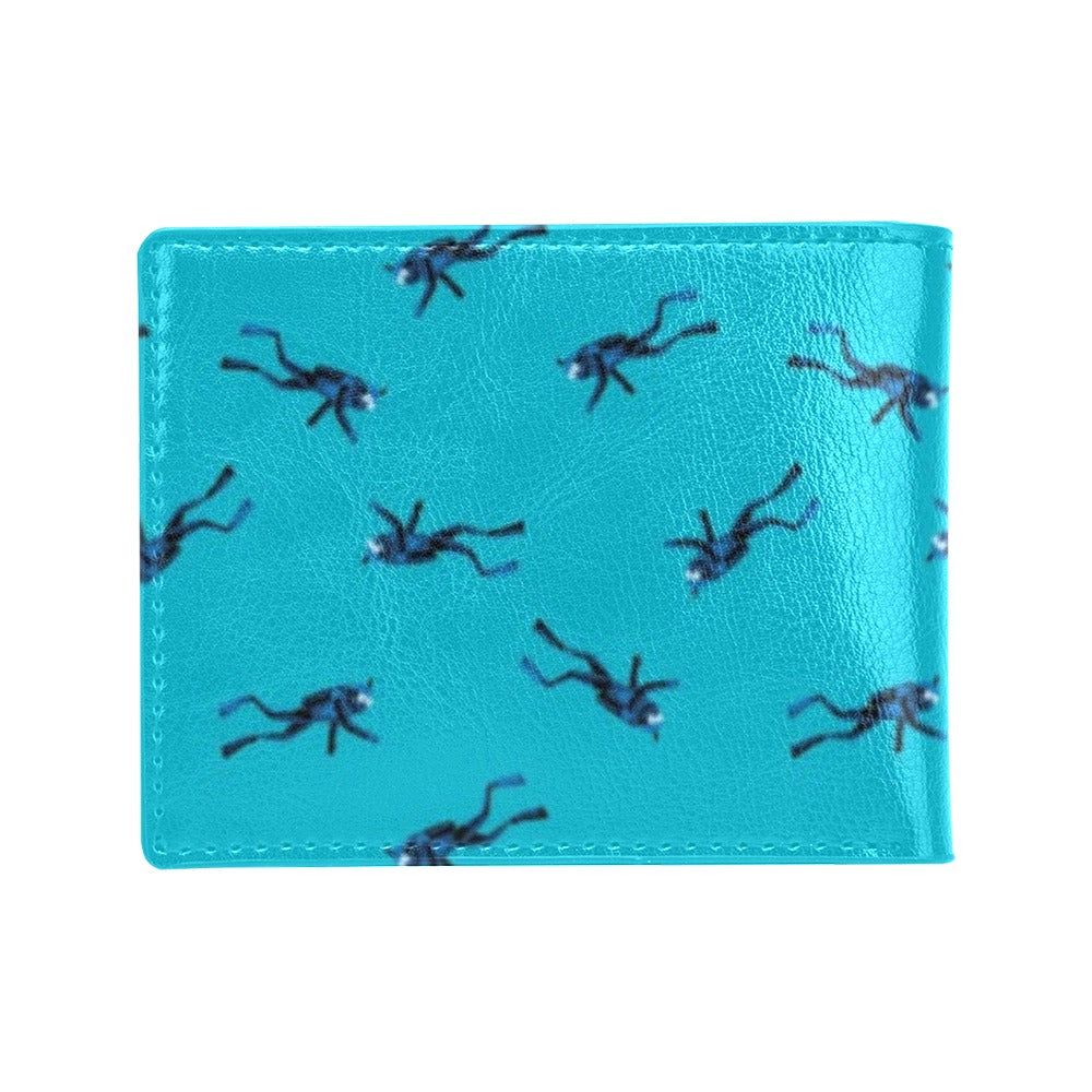 Scuba Driver Print Design LKS304 Men's ID Card Wallet