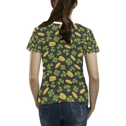 St Patricks Day Print Design LKS305 Women's  T-shirt