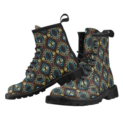 Tribal Pattern Print Design LKS309 Women's Boots