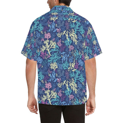 Seaweed Print Design LKS301 Men's Hawaiian Shirt