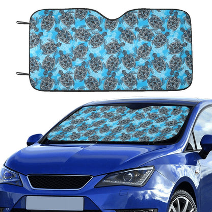 Tribal Pattern Print Design LKS307 Car front Windshield Sun Shade
