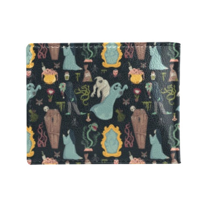 Creepy Print Design LKS303 Men's ID Card Wallet