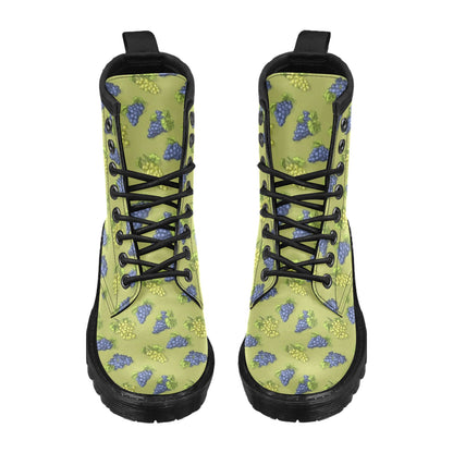 Grape Pattern Print Design GP08 Women's Boots