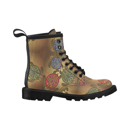 Sea Turtle Tribal Colorful Women's Boots