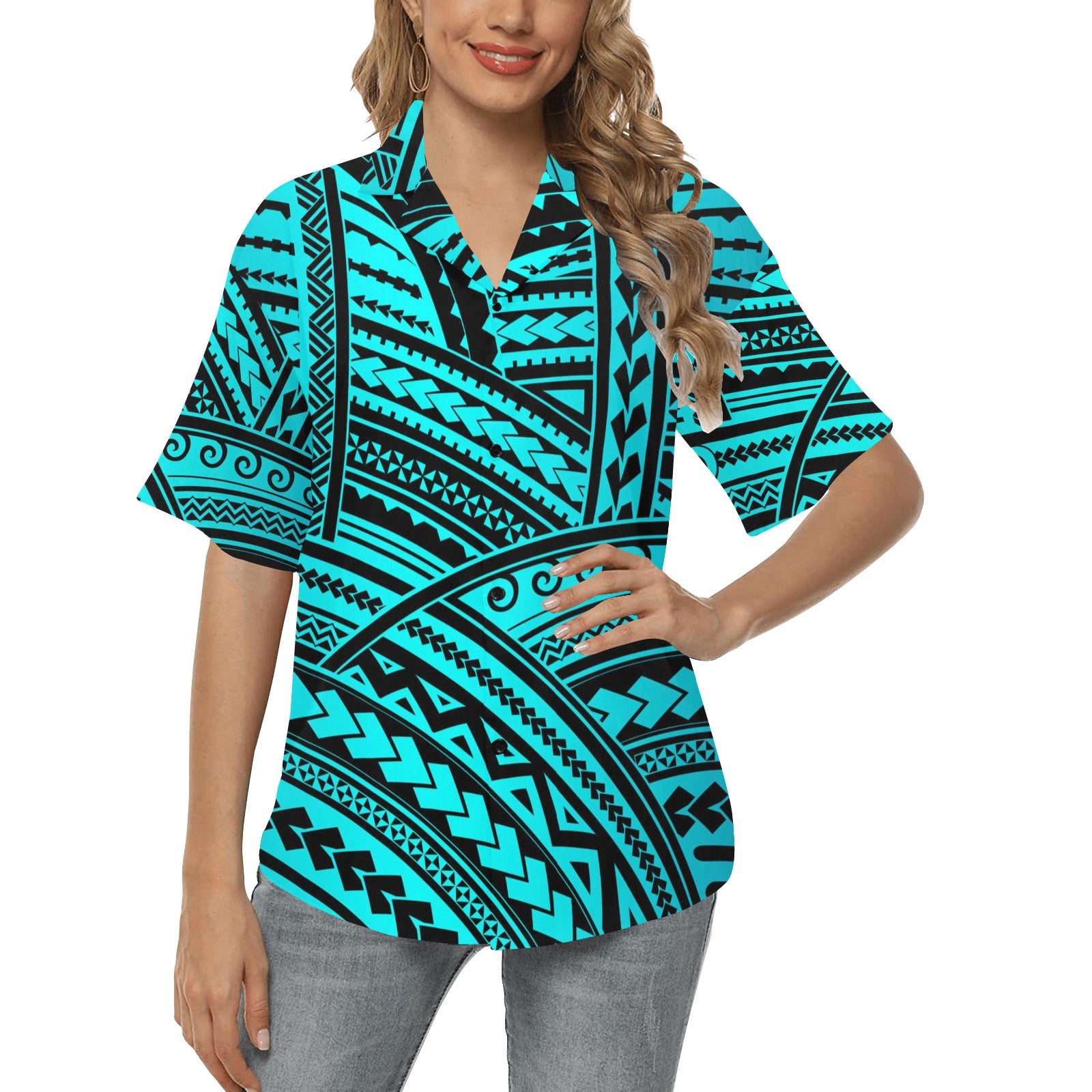 Polynesian Tribal Women's Hawaiian Shirt