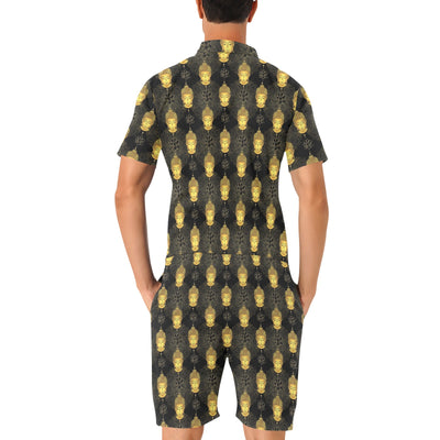 Buddha Pattern Print Design 04 Men's Romper