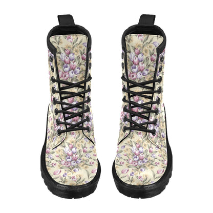 Tulip Pattern Print Design TP04 Women's Boots