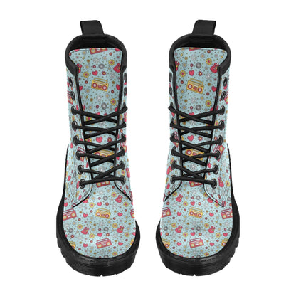 Hippie Print Design LKS307 Women's Boots