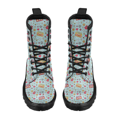 Hippie Print Design LKS307 Women's Boots