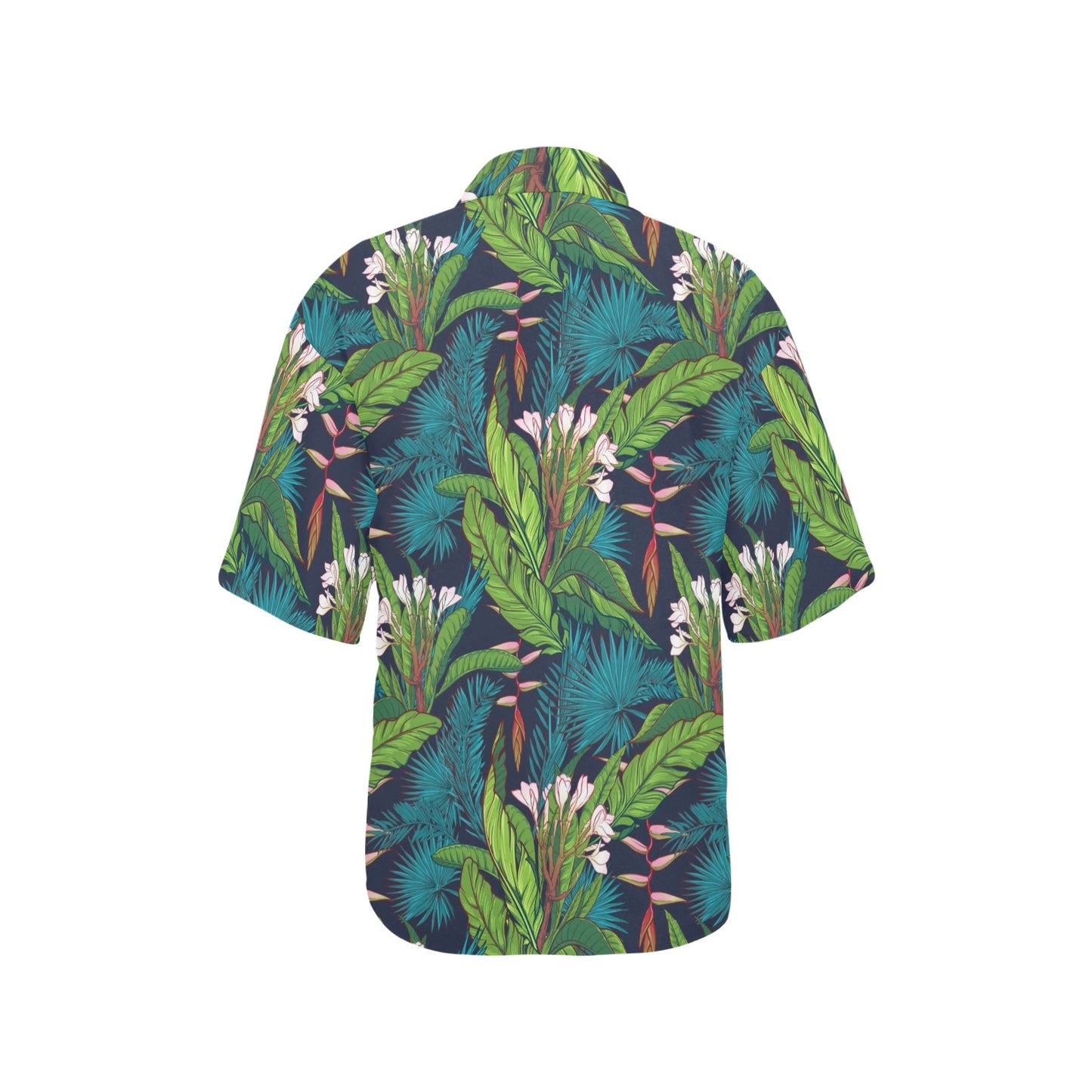 Rainforest Pattern Print Design RF01 Women's Hawaiian Shirt