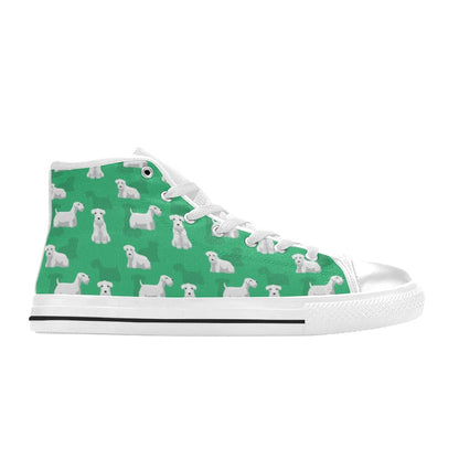 Sealyham Terriers Print Design LKS301 High Top Women's White Shoes