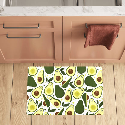 Avocado Pattern Print Design AC06 Kitchen Mat