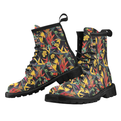 Bird Of Paradise Pattern Print Design BOP016 Women's Boots