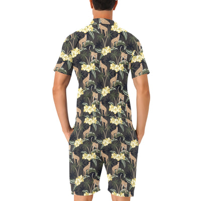 Cheetah Pattern Print Design 04 Men's Romper