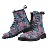 Flamingo Red Hibiscus Pattern Women's Boots