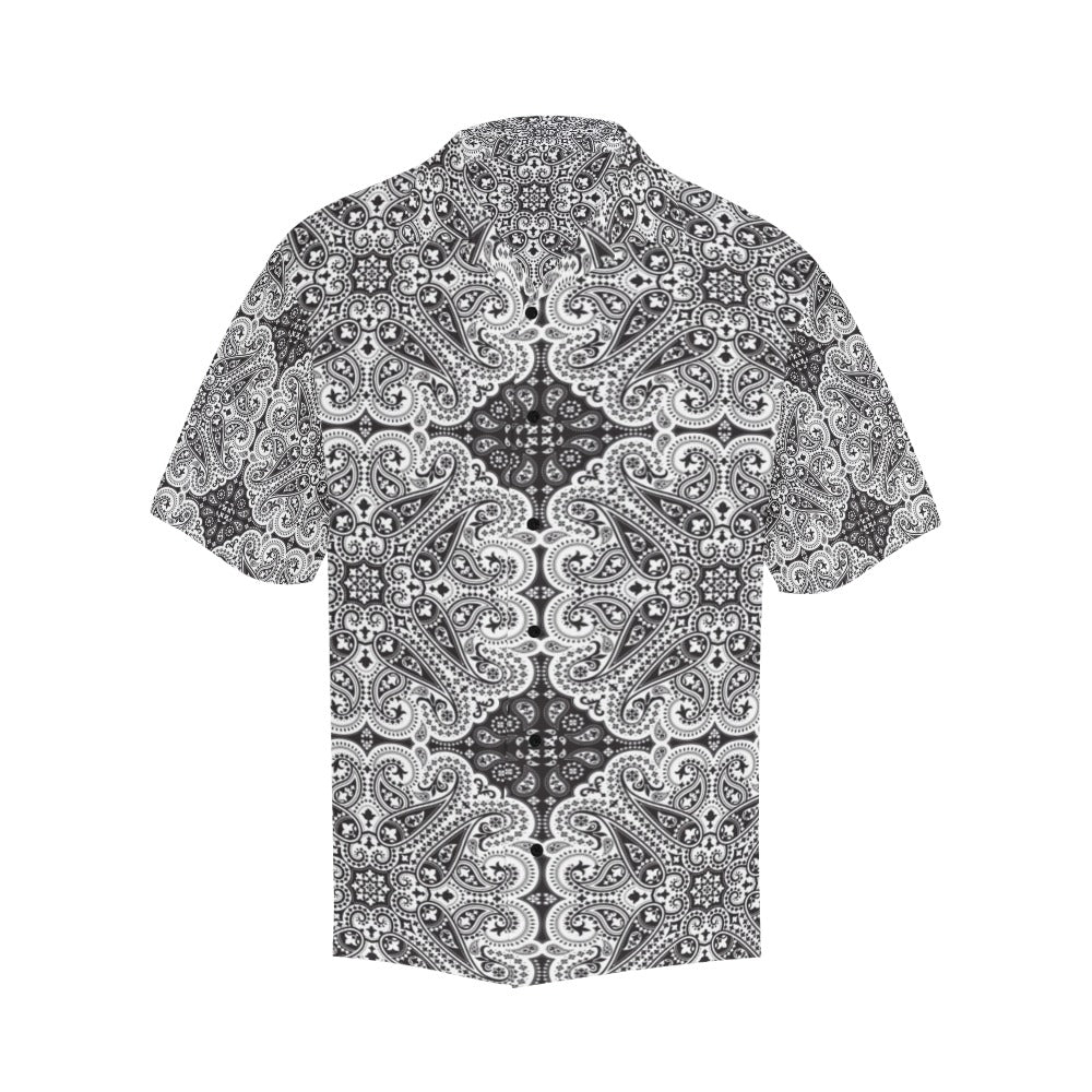 Bandana Print Design LKS309 Men's Hawaiian Shirt