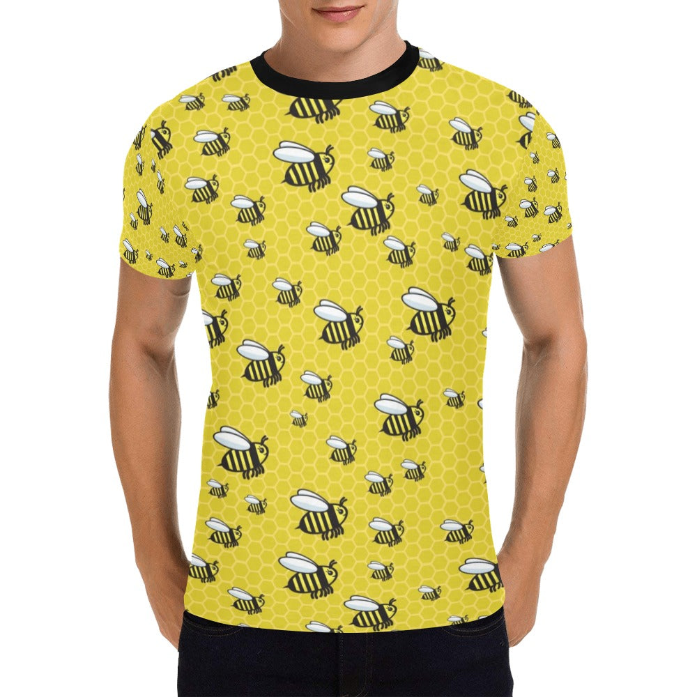 Bee Cute Print Design LKS308 Men's All Over Print T-shirt