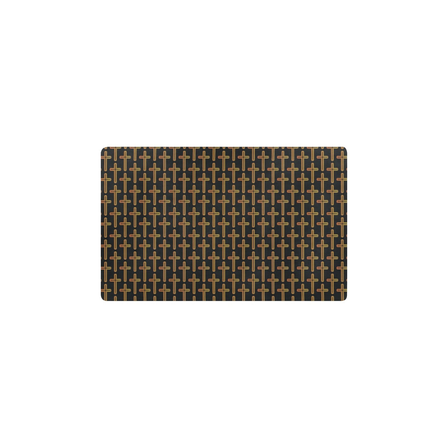 Cross Pattern Print Design 02 Kitchen Mat