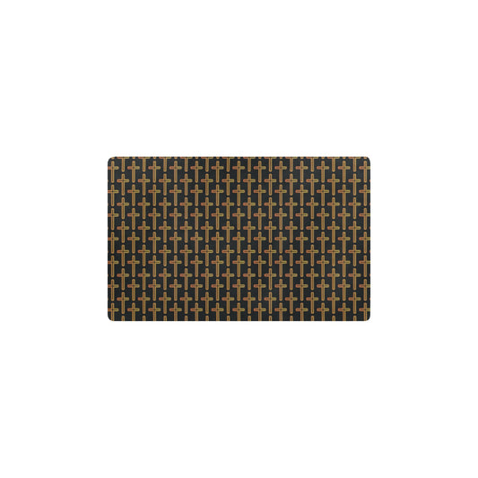 Cross Pattern Print Design 02 Kitchen Mat