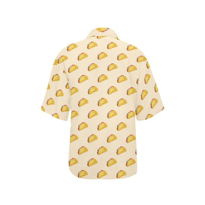 Taco Print Design LKS302 Women's Hawaiian Shirt