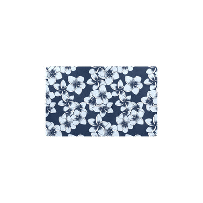 Plumeria Pattern Print Design A02 Kitchen Mat