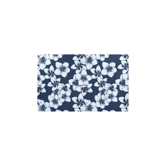 Plumeria Pattern Print Design A02 Kitchen Mat