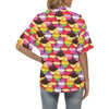 Cupcake Pattern Print Design CP02 Women's Hawaiian Shirt