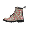 Skull Bone Rose Print Design LKS303 Women's Boots