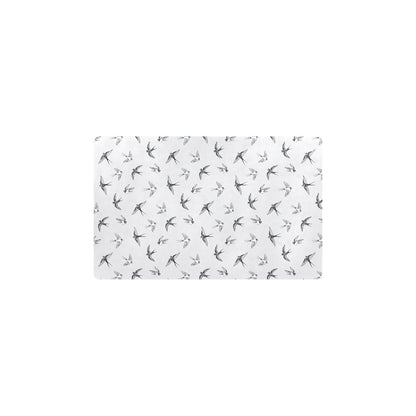 Swallow Bird Pattern Print Design 04 Kitchen Mat