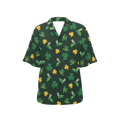 St Patricks Day Print Design LKS306 Women's Hawaiian Shirt