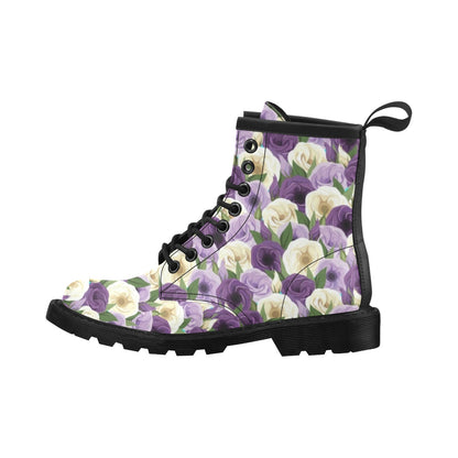 Lisianthus Pattern Print Design LT01 Women's Boots