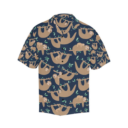Sloth Print Design LKS307 Men's Hawaiian Shirt