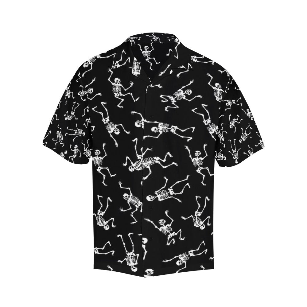 Skeleton Print Design LKS305 Men's Hawaiian Shirt
