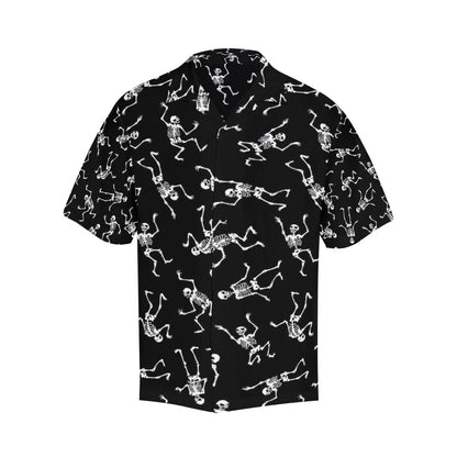 Skeleton Print Design LKS305 Men's Hawaiian Shirt