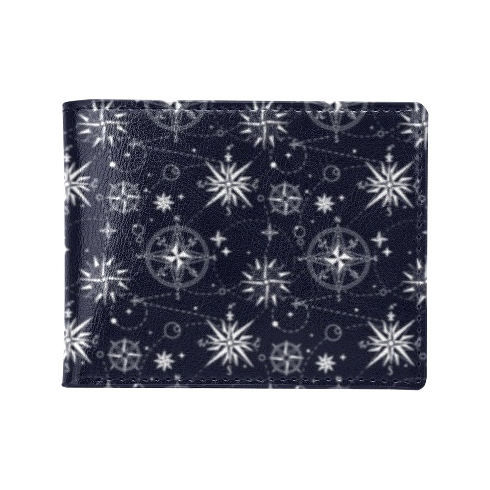 Nautical Sky Design Themed Print Men's ID Card Wallet