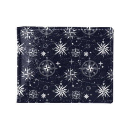 Nautical Sky Design Themed Print Men's ID Card Wallet