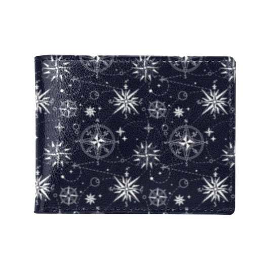 Nautical Sky Design Themed Print Men's ID Card Wallet