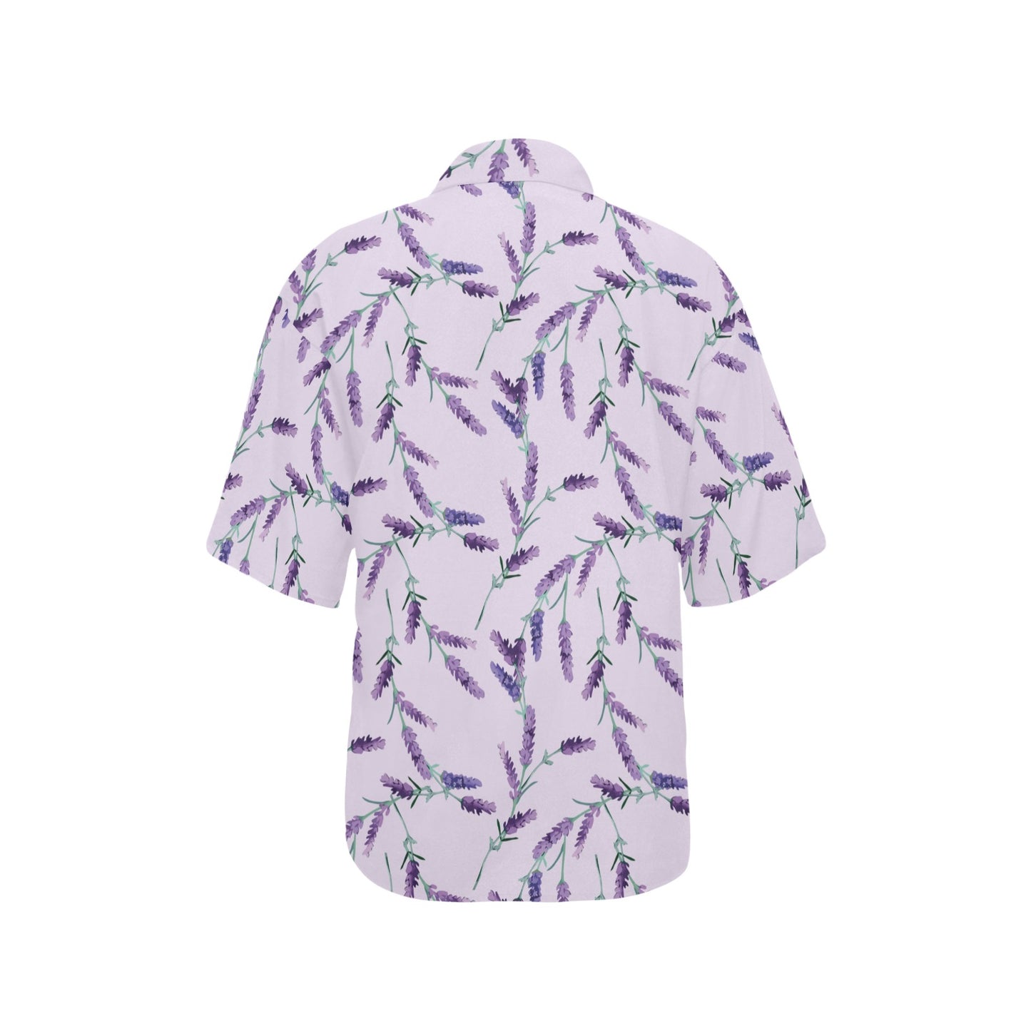 Lavender Pattern Print Design 02 Women's Hawaiian Shirt