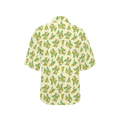 Olive Print Design LKS302 Women's Hawaiian Shirt