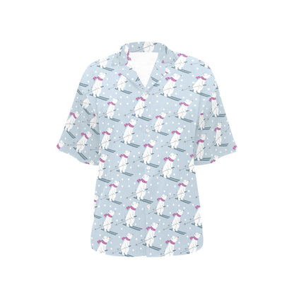 Ski Print Design LKS307 Women's Hawaiian Shirt