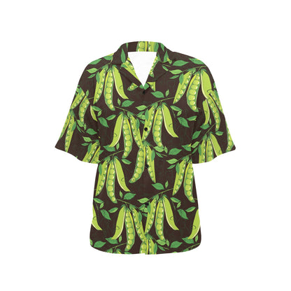 Peas Pattern Print Design A03 Women's Hawaiian Shirt