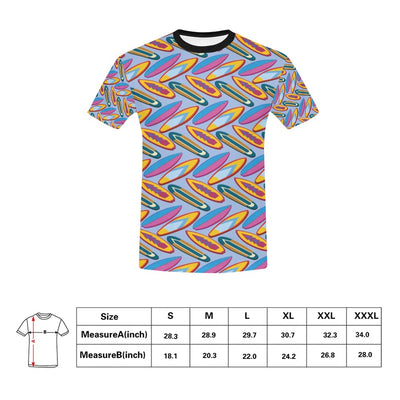 Surfboard Pattern Print Design LKS303 Men's All Over Print T-shirt