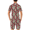 Skull And Roses Print Design LKS301 Men's Romper