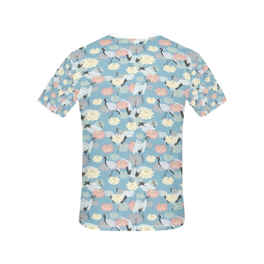 Water Lily Print Design LKS304 Women's  T-shirt