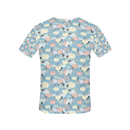 Water Lily Print Design LKS304 Women's  T-shirt